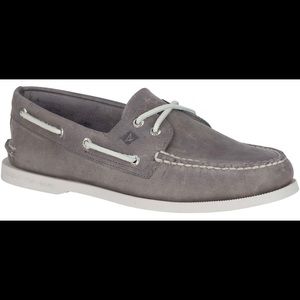Sperry x J.Crew 2-Eye Boat Shoe Gray-Size 10 NBW